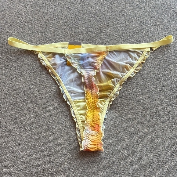 NWT Diane Von Furstenburg X Target Mesh Sunset Thong Panty 1X - Picture 3 of 3